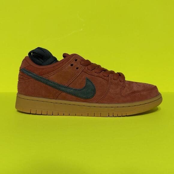 Nike SB Dunk Low Pro Burnt Sunrirse Orange Suede Gum Shoes HF3704-800 Size 6 Men